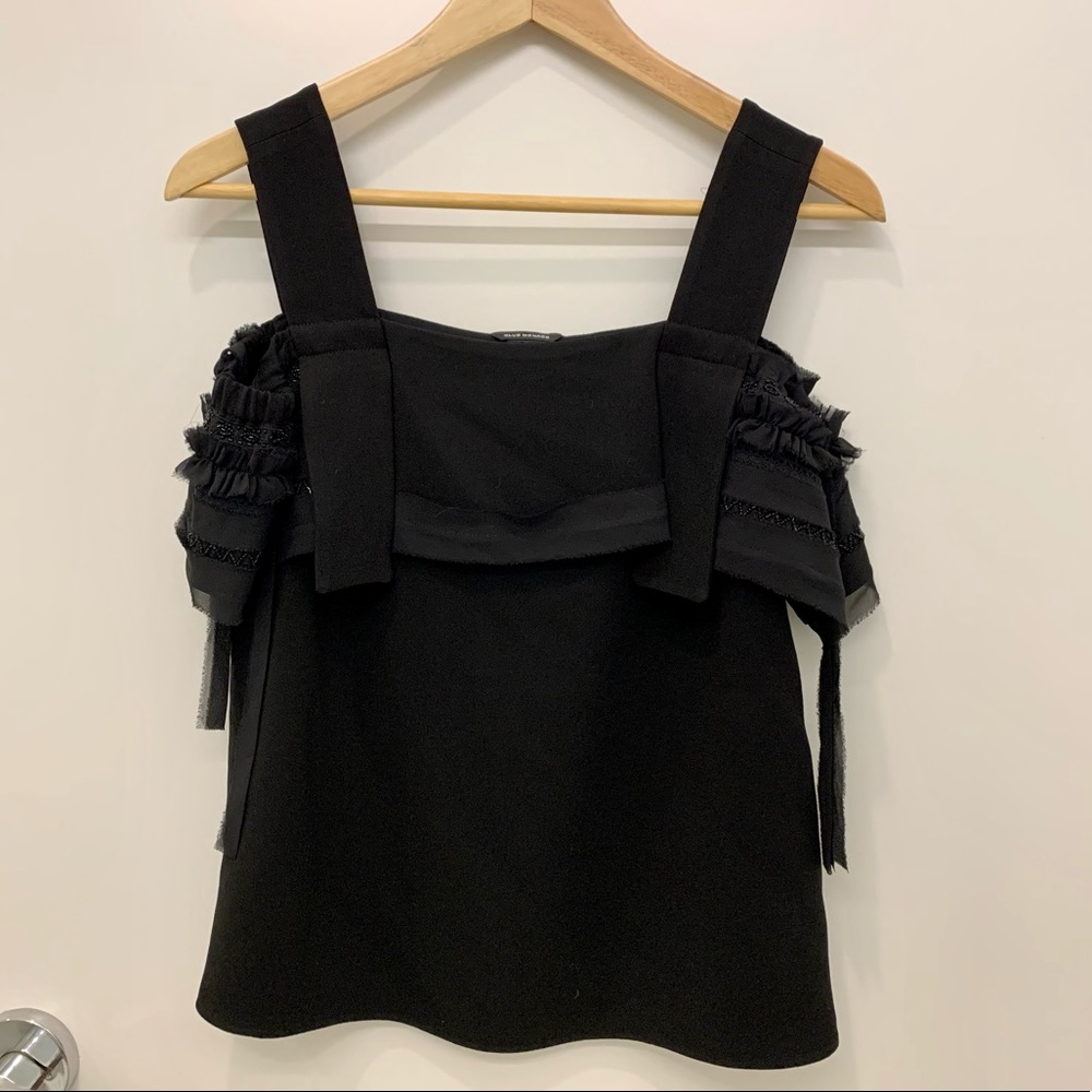 Club Monaco black beaded evening tank top size XS - brand new condition